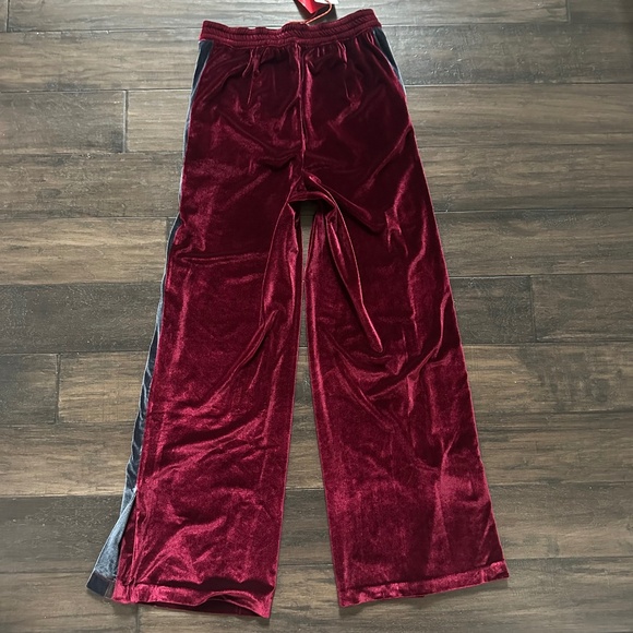 BLACK CORAL Insanely Cool Velvet Side Stripe Trouser Pants Sz 4/S NWT $328!! - Picture 3 of 5